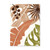 Monstera Palm Abstract Geometric Canvas Painting (30x40cm Unframed)