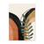 Monstera Palm Abstract Geometric Canvas Painting (30x40cm Unframed)