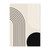 Beige Geometric Line Canvas Painting (A4 21x30cm no frame)
