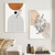 Beige Geometric Line Canvas Painting (A4 21x30cm no frame)
