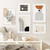 Beige Geometric Line Canvas Painting (30x40cm no frame)