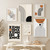 Beige Geometric Line Canvas Painting (50x70cm no frame)