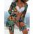 Women Printed High Waist Sexy Bikini And Cover Set - Large