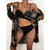 Women Printed High Waist Sexy Bikini And Cover Set - Large