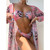 Women Printed High Waist Sexy Bikini And Cover Set - Large