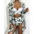 Women Printed High Waist Sexy Bikini And Cover Set - Large