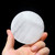 Selenite Quartz Healing Carving Crystal Charging Round Plate Home Decor