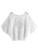 Women's Lace Embroidery  Loose Batwing Sleeve White Shirt