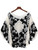Women's Lace Embroidery  Loose Batwing Sleeve White Shirt