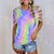 Casual Tie Dye Ropa Mujer T Shirt  For Women - size Medium