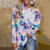 Casual Tie Dye Ropa Mujer T Shirt  For Women - size Medium