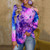 Casual Tie Dye Ropa Mujer T Shirt  For Women - size Medium