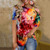 Casual Tie Dye Ropa Mujer T Shirt  For Women - size Medium
