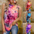 Casual Tie Dye Ropa Mujer T Shirt  For Women - size Medium