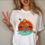 Women Leopard Skull Graphic  Cow Bull  T-shirt For Women - Size Large