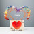 Natural Gemstone Heart Shape Crystal Tree of Life Mineral Specimen