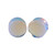 White Pink Saddle Expander Stretcers Earrings 2PC - size 8mm