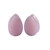 White Pink Saddle Expander Stretcers Earrings 2PC - 18mm