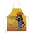 Women Cotton Linen Pinafore African style Kitchen Apron (53*65cm)