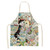 Colorful Cute Cat Printed 53*65cm Cotton Linen Apron