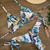 Women's Multicolor Push up Sexy Bikini Set - size Large