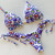 Women's Multicolor Push up Sexy Bikini Set - size Large