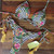 Women's Multicolor Push up Sexy Bikini Set - size Large