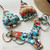 Women's Multicolor Push up Sexy Bikini Set - size Large