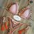 Women's Multicolor Push up Sexy Bikini Set - size Large