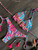 Women's Multicolor Push up Sexy Bikini Set - size Large