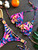 Women's Multicolor Push up Sexy Bikini Set - size Large