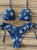 Strappy Bandage Halter Brazilian with Tassel Push Up Bikini Set