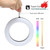 LED Hookah Light Colorful Ring Lamp Magnet Viscose with Remote Control