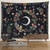 Boho Hippie Moon Phase Mandala Cloth Tapestry (S-150cmX100cm)