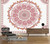 Boho Hippie Moon Phase Mandala Cloth Tapestry (L-200cmX150cm)