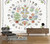 Boho Hippie Moon Phase Mandala Cloth Tapestry (L-200cmX150cm)