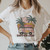 90s Smile Letter Short Sleeve Female Cartoon T-Shirt - Size XXL