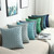 Blue Soft Faux Suede Home Decorative Pillow Cover 45x45cm/30x50cm