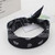 Hip Hop Black Square Handkerchief For Women
