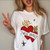 Love Heart New Style Trend Graphic T-shirt - size  XXXL