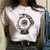 Summer Punk Harajuku Printed Art Aesthetic T-shirt - size XL