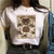 Summer Punk Harajuku Printed Art Aesthetic T-shirt - size XL