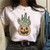 Summer Punk Harajuku Printed Art Aesthetic T-shirt - size XL
