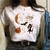 Summer Punk Harajuku Printed Art Aesthetic T-shirt - size XL