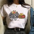 Summer Punk Harajuku Printed Art Aesthetic T-shirt - size XL