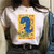 Summer Punk Harajuku Printed Art Aesthetic T-shirt - size XL