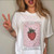 Strawberry Tarot 90s Cartoon Graphic T-shirt - size Large