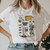 Summer  Art Sun Moon 90s Style Cartoon Graphic T-Shirt - size Medium