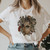 Summer  Art Sun Moon 90s Style Cartoon Graphic T-Shirt - size XXXL