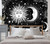 White Black Aesthetic Room Decor Mandala Tapestry - Size S-150cmX100cm